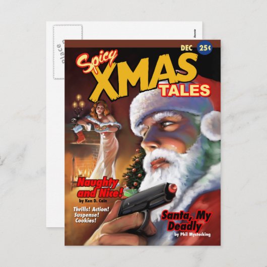 ぴりっとするクリスマスの物語の郵便はがき シーズンポストカード (正面/裏面)