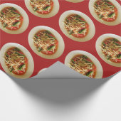 ぴりっとするパパイヤサラダ[ソムTam]…タイのラオス人の食糧 ラッピングペーパー (角)