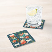 ぴりっとする子ネコ スクエアペーパーコースター (インサイチュ)