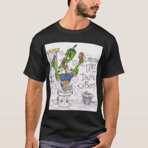 ぴりっとする食糧を食べるとき二重焼跡を包含して下さい! Tシャツ