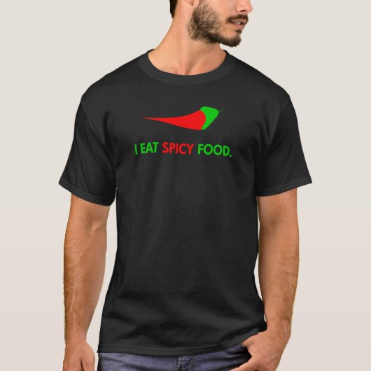 ぴりっとする食糧-暗いTシャツ Tシャツ (正面)