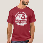 ぴりっとする馬の暗闇のTシャツ Tシャツ (正面)