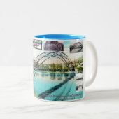 ふいごの滝、vt。 2つの調子のマグ ツートーンマグカップ (正面右)