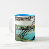 ふいごの滝、vt。 2つの調子のマグ ツートーンマグカップ (正面左)