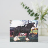 「ふかい乗り換え」はがき ポストカード (スタンド正面)