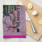 ふきんの薄紫愛詩歌はシェークスピアを引用します キッチンタオル (四つ折り)