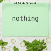 ふきん-心配は何も解決しません キッチンタオル (折り畳み)