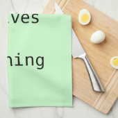 ふきん-心配は何も解決しません キッチンタオル (四つ折り)