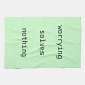 ふきん-心配は何も解決しません キッチンタオル (横)