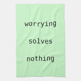 ふきん-心配は何も解決しません キッチンタオル