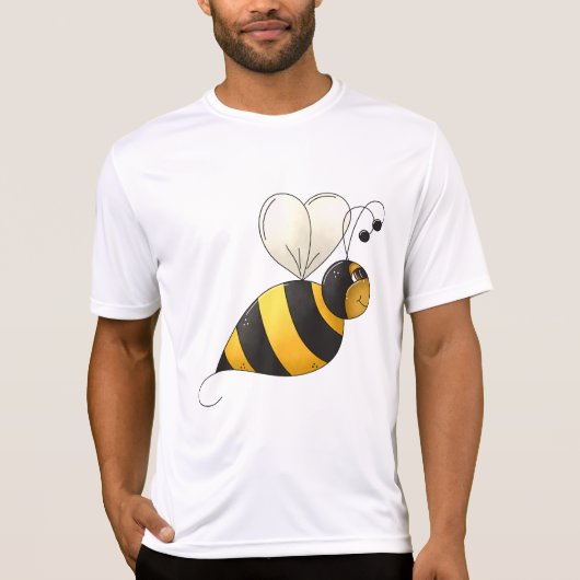 ふくよかな羽を持つマルハナバチ Tシャツ (正面)