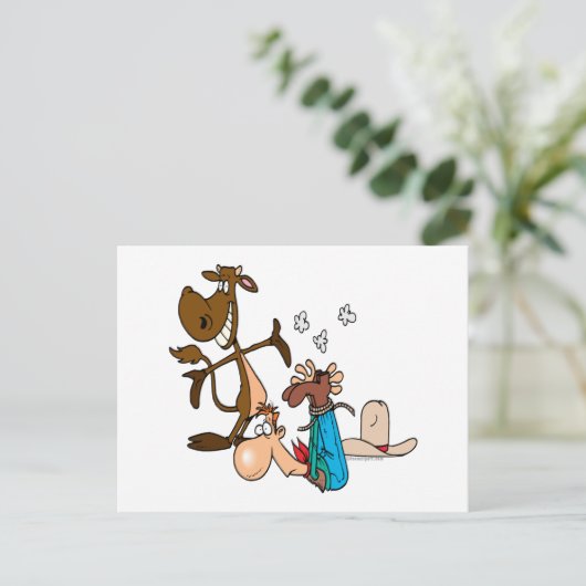 ふくらはぎのローデオのカウボーイは文字通り ポストカード (スタンド正面)