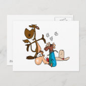 ふくらはぎのローデオのカウボーイは文字通り ポストカード (正面/裏面)