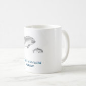 ふくらはぎの愛らしいポルポイズのお父さん コーヒーマグカップ (正面右)
