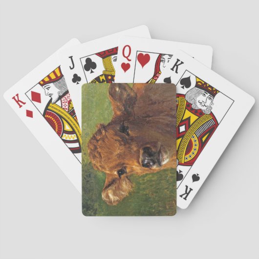 ふくらはぎの頭（Rosa Bonheur著） トランプ (裏面)