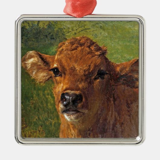 ふくらはぎの頭（Rosa Bonheur著） メタルオーナメント (正面)