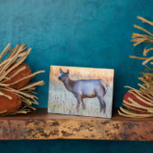 ふくらはぎエルク |ワイオミング州マディソンジャンクション フォトプラーク (側面)