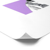 ふくらはぎダンガリー（スミレ） ポスター (角)