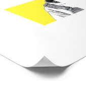 ふくらはぎダンガリー(レトロ黄) ポスター (角)