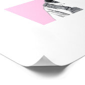 ふくらはぎダンガリー（梅） ポスター (角)