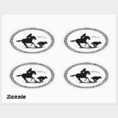 ふくらはぎローピングユーロスタイル 楕円形シール (シート)