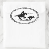 ふくらはぎローピングユーロスタイル 楕円形シール (バッグ)