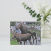 ふくらはぎ付きマウス – あいさつ文はがき ポストカード (スタンド正面)