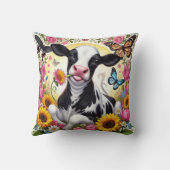 ふくらはぎ鮮やかと蝶の不思議の国 クッション (裏面)