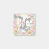 ふくらはぎ鮮やかと蝶の不思議の国 ポストイット (正面)