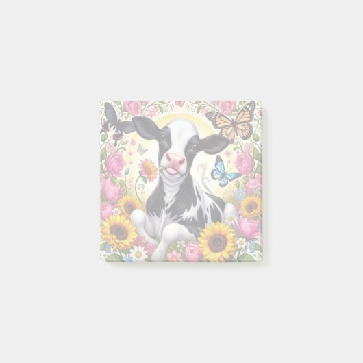 ふくらはぎ鮮やかと蝶の不思議の国 ポストイット (正面)