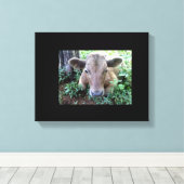 ふくらはぎ1ストレッチキャンバス印刷 キャンバスプリント (インサイチュ (ウッドフロア))