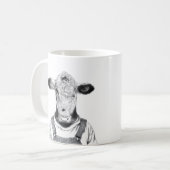 ふくらはぎ（雪） コーヒーマグカップ (正面左)