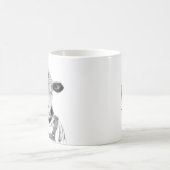 ふくらはぎ（雪） コーヒーマグカップ (中央)