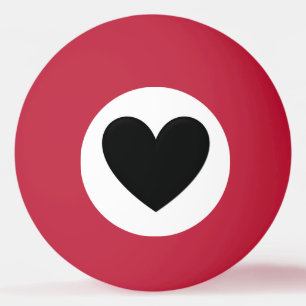 ふくらんでいるハート 卓球ボール