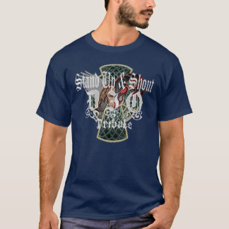 "ふくらんでいる"ロゴのDioの捧げ物バンド Tシャツ