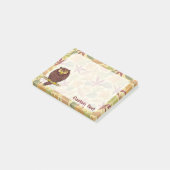 ふくろうのキャラクター ポストイット (アングル)