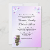 ふくろうの嫁結婚ぎ 招待状 (正面)