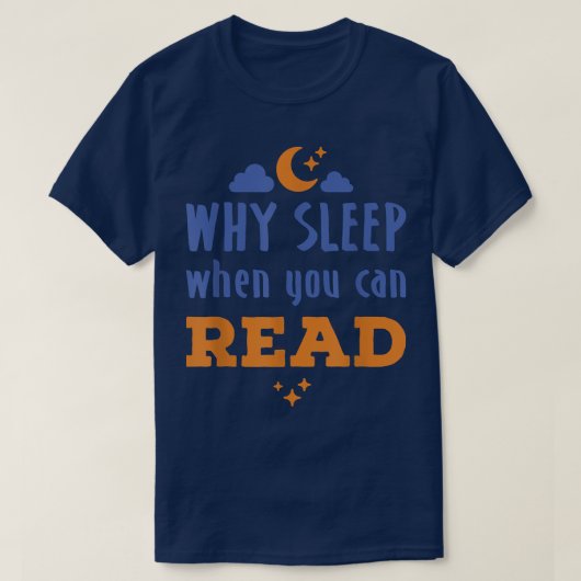 . .ふくろうの読読者が～できるとなぜ眠るのか Tシャツ (デザイン正面)