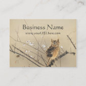 ふくろうアート西村グーンの初期の梅 名刺 (正面)