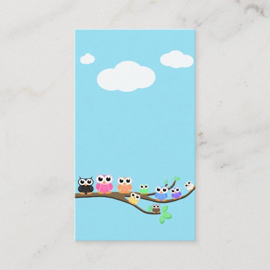 「ふくろう今」ビジネスカ空白のード 名刺 (正面)