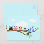 「ふくろう、今すぐ」 ポストカード (正面/裏面)