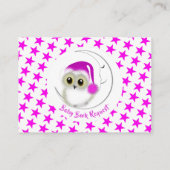 ふくろすごいのかわいい雪のおうベビー本のお願い エンクロージャーカード (裏面)