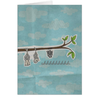 ふくろねずみおよびこうもりカード、shhhh.