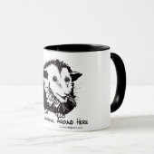 ふくろねずみのイメージおよび深遠な気持ちの大きいマグ マグカップ (正面右)