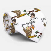 ふくろねずみの漫画に話しているおもしろいなハゲタカ ネクタイ (ロール)