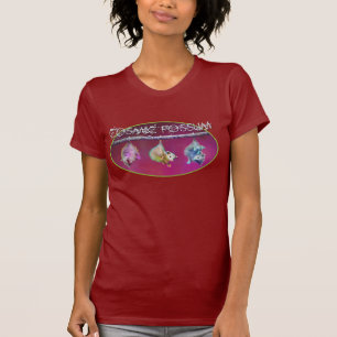 ふくろねずみの罰金のジャージーの宇宙女性T Tシャツ