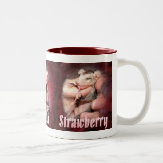 ふくろねずみはマグのコピーに風味を付けます ツートーンマグカップ (右)