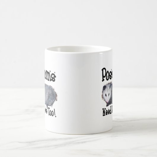 ふくろねずみは愛を必要としますも コーヒーマグカップ (中央)