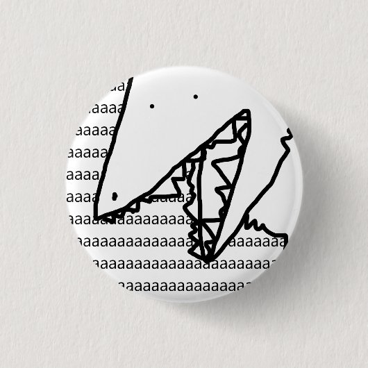 ふくろねずみボタンをしかし実際に大声で叫びます 缶バッジ (正面)