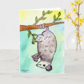 ふくろねずみDanglin カード (黄色い花)